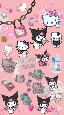 Купить Переводные картинки Hello Kitty Kuromi Large Vinyl Decals /2 Designs  to Choose From в интернет-магазине с Ebay с доставкой из США, низкие цены |  