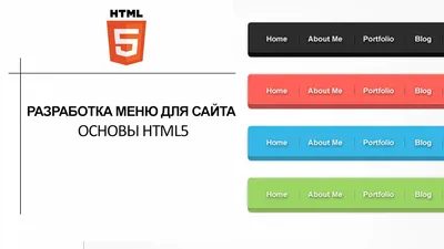 Html меню картинки