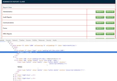 HTML tables