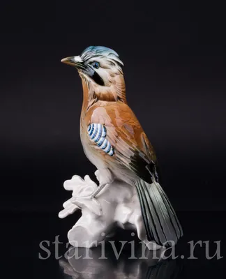 Купить фарфоровую статуэтку птицы Поющая иволга, Hutschenreuther, Германия,  1950-60 гг по низким ценам - Старивина