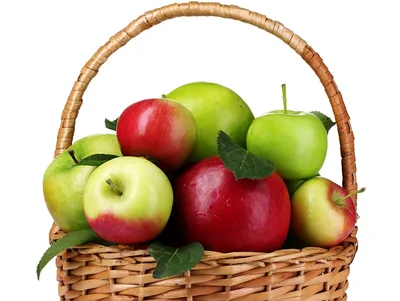 Онлайн пазл «Яблоки в корзине»