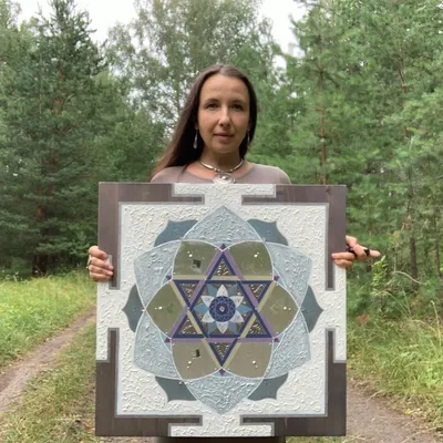 Янтра Луны / Moon yantra // Tata Mandala в 2023 г | Искусство сакральной  геометрии, Картины маслом, Картины