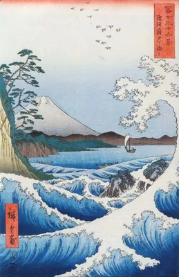 японская графика самурай - Поиск в Google | Arte paisajista, Obras de arte  en japón, Paisaje japon