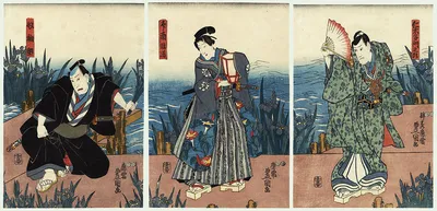 Японская гравюра - Фотообои на заказ в интернет магазин . Заказать  обои Японская гравюра (1770)