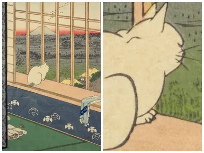 Отгадайте загадку из Японии – почему котик недоволен? | Картина маслом |  Дзен