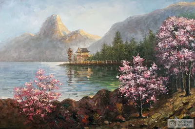 Картина по номерам 40 × 50 см «Японский пейзаж» 28 цветов (id 113954917),  купить в Казахстане, цена на 