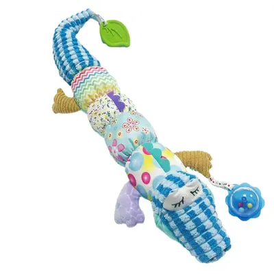 Погремушка для новорожденных, мягкая и удобная плюшевая игрушка-Аллигатор,  игрушка-животное, погремушка для новорожденных с яркими цветами на День  Благодарения | AliExpress