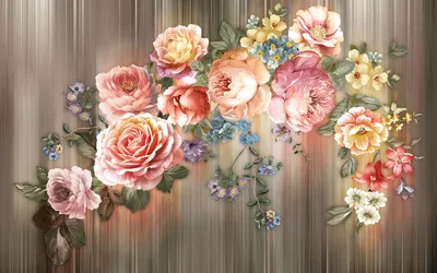 Картина рисование по номерам "Яркие цветы", 40 * 50 см, 24 цвета, холст на  подрамнике купить по низким ценам в интернет-магазине Uzum (513011)