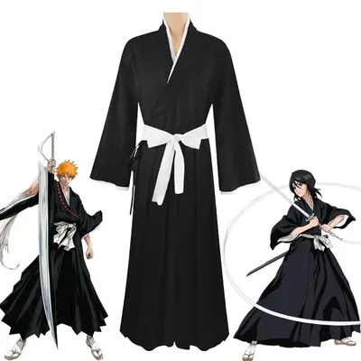 Обои на рабочий стол Ichigo Kurosaki / Ичиго Куросаки и Rukia Kuchiki /  Рукия Кучики из аниме Bleach / Блич, на фоне ночного неба, обои для  рабочего стола, скачать обои, обои бесплатно