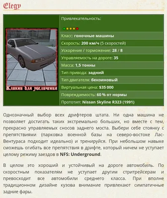 Тюнингуемые машины в GTA:SA / SA:MP. Всё, что вы должны знать о  стритрейсерских авто. | HACKER228 | Дзен