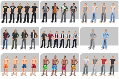 The skin pack of Bikers для GTA San Andreas