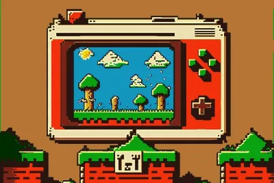 Ретро 8-битная консольная игра super mario обои с высоким разрешением для  любителей винтажных игр | Премиум Фото