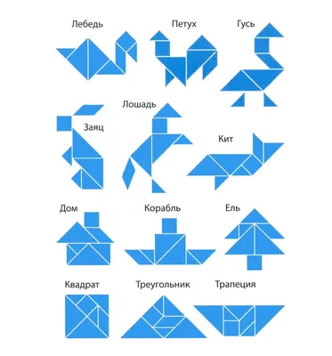 Танграм (Tangram, арт. 3520) | Купить настольную игру (обзор, отзывы, цена)  в Игровед