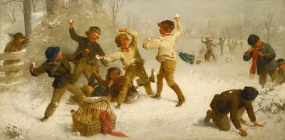 Игра в снежки | Пикабу