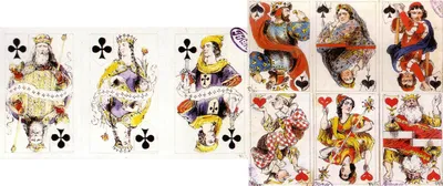 Искусство в кармане - "Атласные" игральные карты, и мало известные картины  Адольфа Шарлеманя