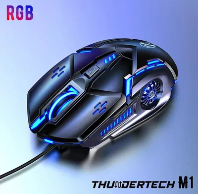 Игровая мышь проводная Thundertech M1_ GB/T 26245, черный - купить по  выгодной цене в интернет-магазине OZON (846322486)