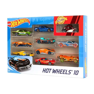 Набор игрушечных машинок Hot Wheels 10 шт, в ассортименте — купить недорого  с доставкой, 567928