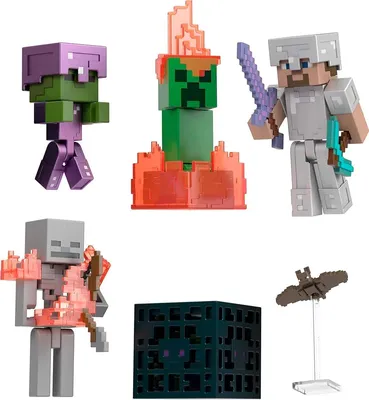 Minecraft Creator Series Party Shades Figure, Collectible Building Toy -  