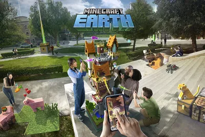 Анонсирована новая мобильная игра Minecraft Earth – Microsoft | Информация  для прессы