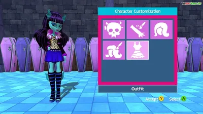 Одевалка Клаудин Вульф 1600 - Игры Монстр Хай - 13 Июля 2012 - Monster High  fan - club