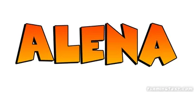 Alena Лого | Бесплатный инструмент для дизайна имени от Flaming Text