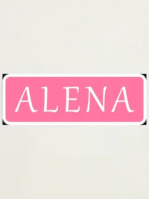 Alena Girls Name" Photographic Print for Sale by jeallan | Redbubble