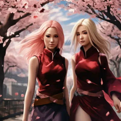 Идеи на тему «Sakura + Ino» (8) | наруто, аниме арт, аниме