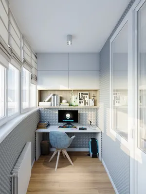 Дизайн лоджии - Contemporary - Balcony - Other - by Дизайн-студия  "Аквариус" | Houzz