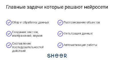 Нейросети для бизнеса: ТОП-10 идей внедрения в работу - Sheer