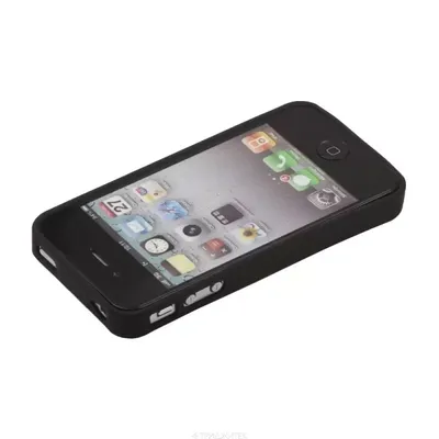 Чехол-крышка iCover кожаный с камнями Swarovski для iPhone 4/4S, черный по  выгодной цене – купить в MacTime