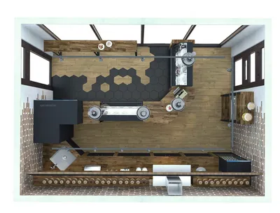 3D интерьера, Спальня площадью 15 кв.м. в стиле Минимализм. Проект  Минимализм - Квартира Минимализм, Автор проекта: