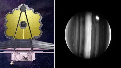 Фото дня: Европа на фоне Юпитера в объективе «Вояджера-2» | Пикабу