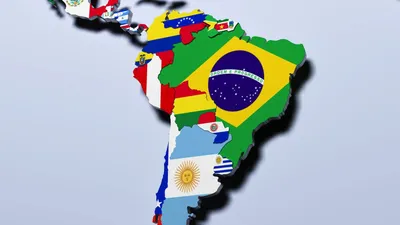Южная Америка На Земле Политическая Карта — стоковые фотографии и другие  картинки 2015 - 2015, Без людей, Белый фон - iStock