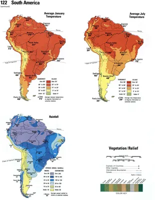 Южная Америка. Физическая карта купить – цена от ElizLabs