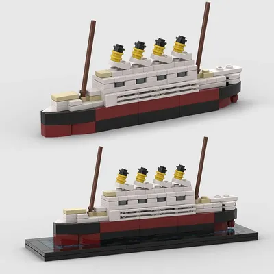 Корабль из фильма «город» MOC, Новый Титаник RMS, Круизное затонувшее  судно, строительные блоки, лодка, 3D пластиковая модель, «сделай сам»,  пароход, подарки, детские игрушки | AliExpress