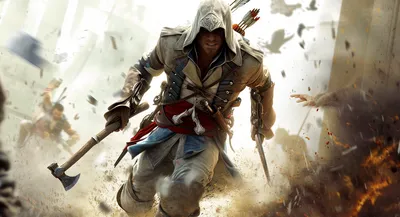 Обои Видео Игры Assassin`s Creed III: Liberation, обои для рабочего стола,  фотографии видео игры, assassin`s creed iii, liberation, connor, kenway,  assassin's, creed, 3, art, убийца, индеец Обои для рабочего стола, скачать  обои