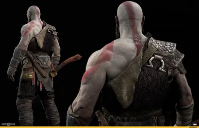 game cg :: Kratos :: game art :: God of War :: render :: sculpting ::  animation :: Игры / картинки, гифки, прикольные комиксы, интересные статьи  по теме.