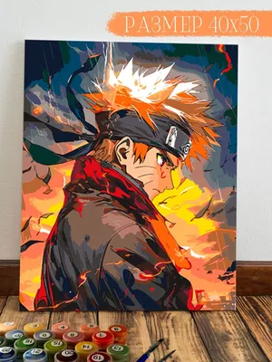 Картинка для капкейков "Наруто (Naruto)" - PT101369 печать на сахарной  пищевой бумаге