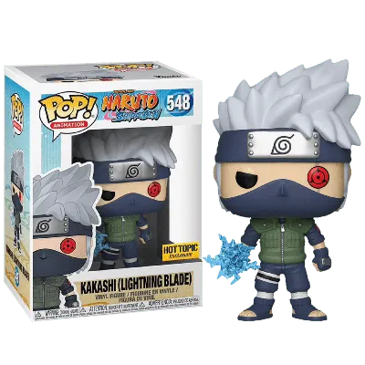 Фигурка Какаши Клинок Молнии со стикером (Kakashi Lightning Blade  (Эксклюзив Hot Topic)) — Funko POP