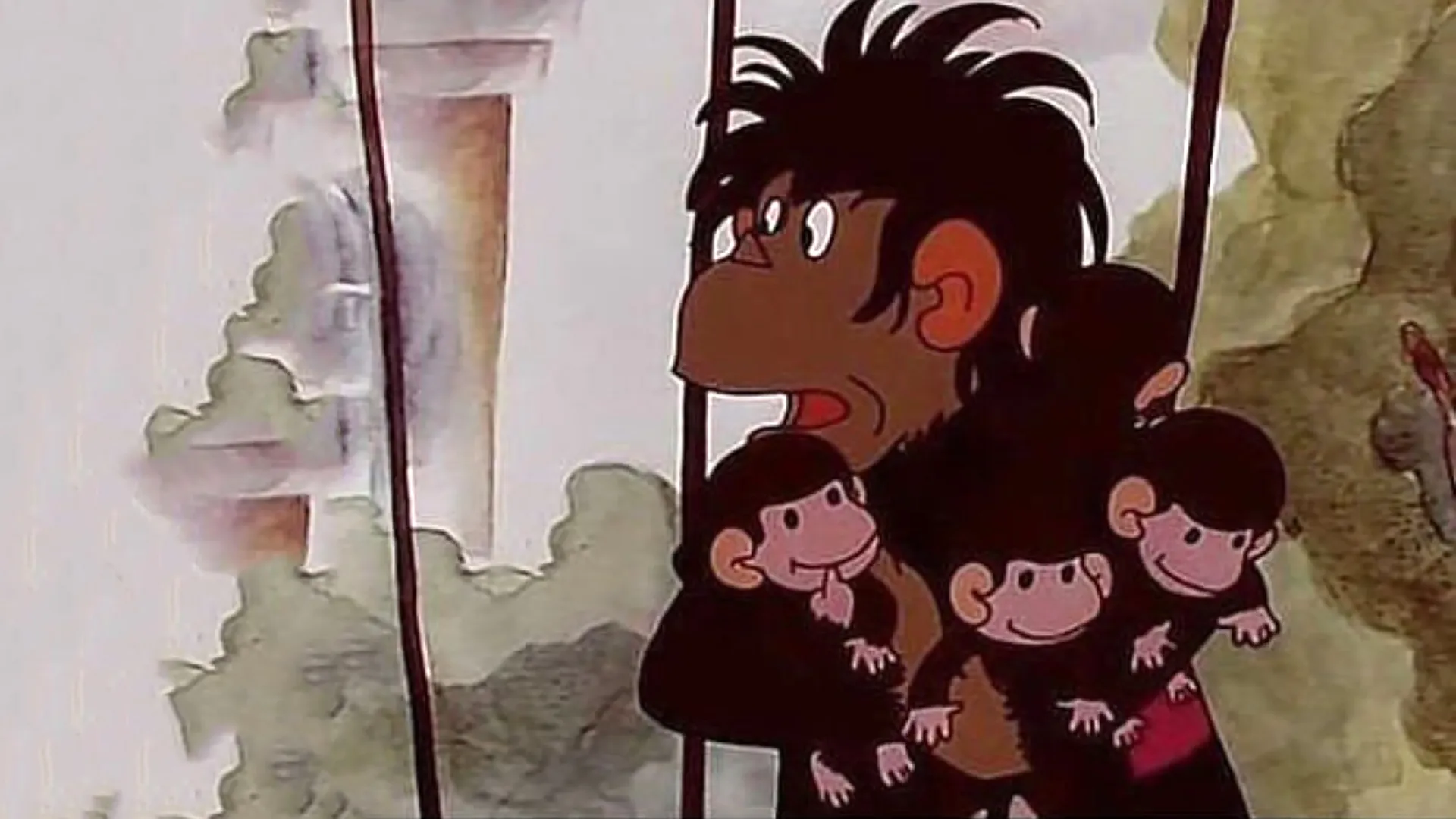 Обезьянка мама и ее дети. Осторожно, обезьянки (1983). Осторожно обезьянки мама.