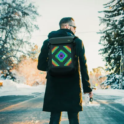 Laptop Backpack Led Display Programmable Smart - Temu