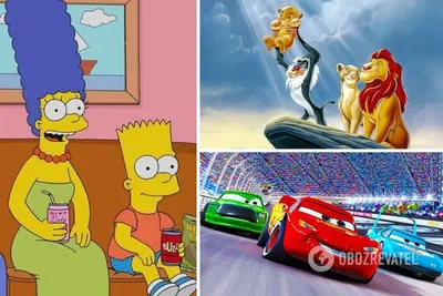 Король лев, Симпсоны, Тачки - плагиаты известных мультфильмов - какие есть  аналоги - фото-сравнение | 
