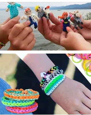 Лумигуруми "Карлсон" из резинок Loom Bands