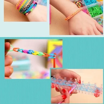 Набор для плетения из резинок Diy Loom Bands - «Эпидемия плетения  браслетиков из маленьких резинок дошла и до меня. Кто бы мог подумать, что  это занятие для детей, может завлечь взрослую тетю.