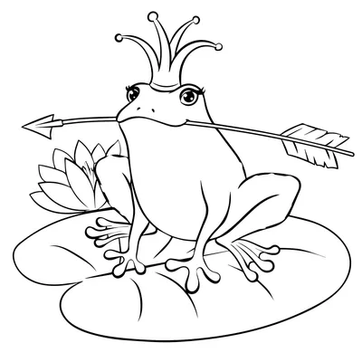 Царевна лягушка рисунок простой - 47 фото