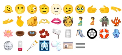 Новые эмодзи WhatsApp - Смайлы Emoji - перевод на русский, новые Emoji