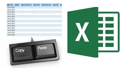 Как скопировать и вставить таблицу в Excel - YouTube