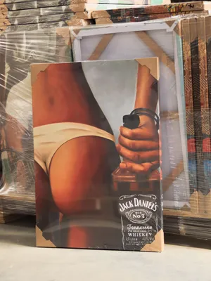 ᐉ Картины по номерам Artissimo Вечеринка с Jack Daniels PNX0419 холст на  подрамнике 50x60 см (1444904890)