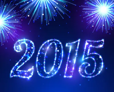 Фотография 2015 Звезды Новый год Ветки Праздники