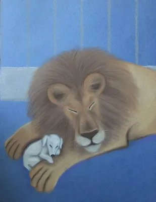 Рисунок к произведению лев и собачка - 59 фото